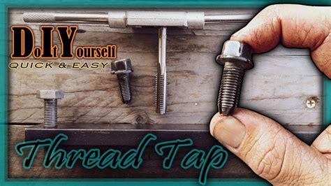 how to thread a metal box taper|how to thread a metal hole.